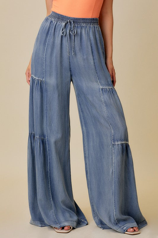 Deserae Chambray Pants – Liv True Boutique